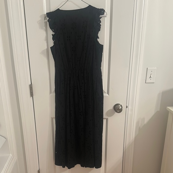 J. Crew Black Sleeveless Midi Sundress - Picture 2 of 2